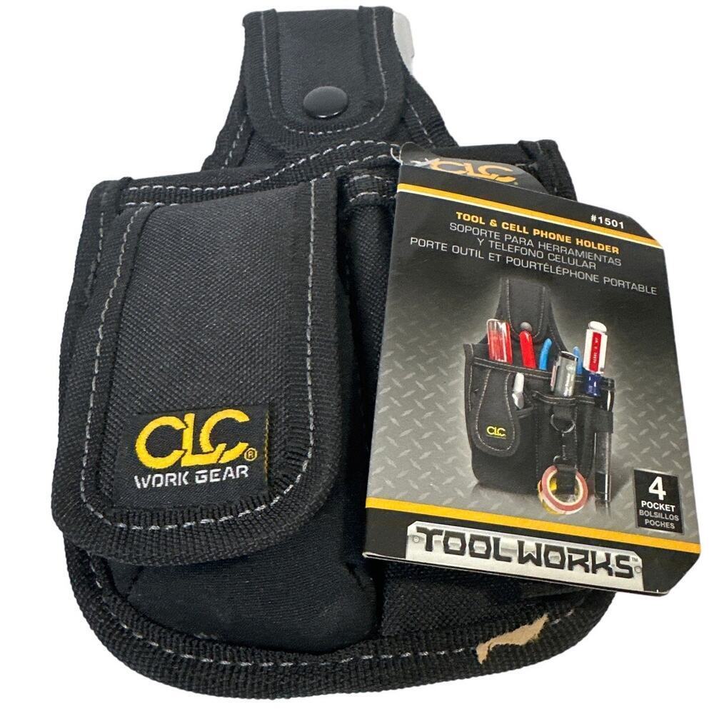 CLC 4 pocket Polyester Fabric Tool and Cellular Phone Holder 6 in. L x 9.8" NWT